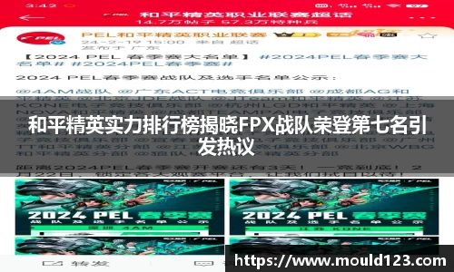 和平精英实力排行榜揭晓FPX战队荣登第七名引发热议