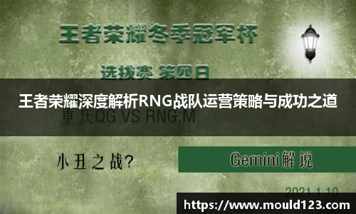 王者荣耀深度解析RNG战队运营策略与成功之道